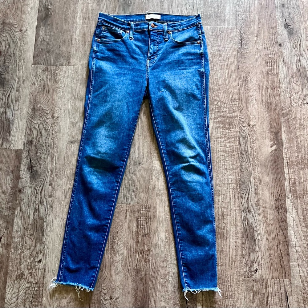 Madewell Classic Blue Skinny Jeans 9” High Rise size 29